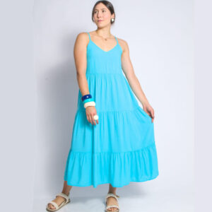 Vestido Ísis-Azul-turquesa